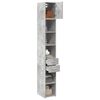 vidaXL Slim Storage Cabinet Concrete Grey 30x42.5x225 cm Engineered Wood