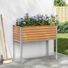 vidaXL Garden Planter Light Brown 100.5 x 40.5 x 90 cm