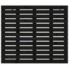 vidaXL Wall Headboard Black 126x3x91.5 cm Solid Wood Pine