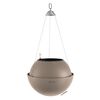 LECHUZA Hanging Planter BOLA Color 32 ALL-IN-ONE Sand Brown