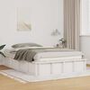 vidaXL Bed Frame White 120 x 190 cm Solid Pine Wood