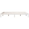 vidaXL Extra Long Bed Frame without Mattress White 140x220 cm Solid Wood Pine