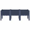 vidaXL Garden Planter with Legs Blue Grey 120x40x42 cm PP