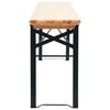 vidaXL Folding Beer Table with 2 Benches 177 cm Pinewood