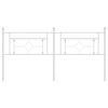 vidaXL Metal Replace Headboard White 180 cm