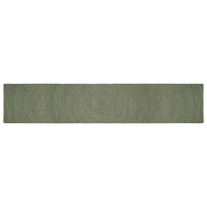 vidaXL Area Rugs Olive Green 60 x 400 cm Jute
