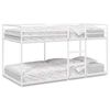 vidaXL Bunk Bed without Mattress White 90x200 cm Steel