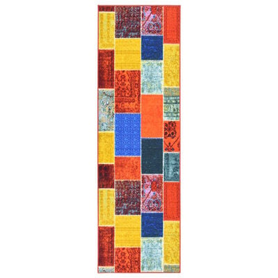 vidaXL Carpet Runner Multicolour 80x400 cm