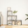 vidaXL Room Divider Bookcase&nbsp;3-Tier&nbsp;Concrete Grey 99x29x99 cm Engineered Wood