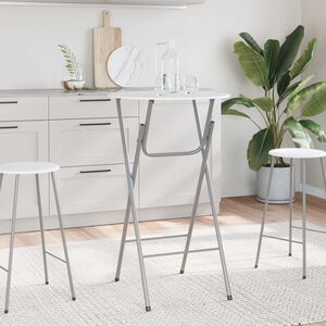 vidaXL Bar Tables 4 pcs with MDF Tabletop White