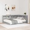 vidaXL Bookcase Bed Grey sonoma 160 x 200 cm Engineered wood