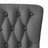 vidaXL Slipper Chair Dark Grey 56.5 x 70 x 110 cm Fabric