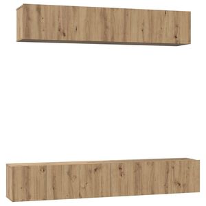 vidaXL TV Cabinet Set 5 pcs Artisan Oak Engineered Wood