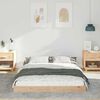 vidaXL Bed Frame Brown 120 x 200 cm Solid Pine Wood