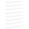 vidaXL Bookshelf Boards 8 pcs White 40x10x1.5 cm Engineered Wood