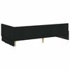 vidaXL Corner Bed Frame with Headboard Black 80 cm x 200 cm Velvet