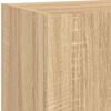 vidaXL 4 Piece TV Wall Units with LED Sonoma Oak Engineered Wood