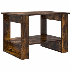 vidaXL Coffee Table Smoked Oak 72 x 50 x 50 cm Engineered Wood