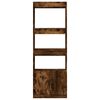 vidaXL Highboard&nbsp;Smoked Oak 63x33x180 cm Engineered Wood