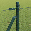 vidaXL Fence Post Green 50 x 1 m (25 mm mesh) Steel and PVC