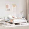 vidaXL Bed Frame with Drawers without Mattress White 160x200 cm