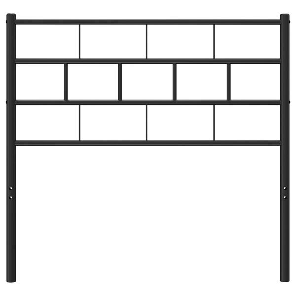 vidaXL Metal Replace Headboard Black 90 cm