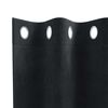vidaXL Blackout Curtains 2 pcs Black 140 x 225 cm Velvet