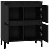 vidaXL Sideboard Black 60x35x70 cm Engineered Wood