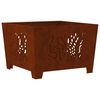 vidaXL Fire Pit Brown 60 x 60 x 40 cm Weathering steel