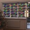 vidaXL LED Star Curtain Fairy Lights 500 LED Colourful 8 Function