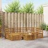 vidaXL Sofa Sets Natural Solid Acacia Wood