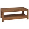 vidaXL Coffee Table Natural 100 x 50 x 40 cm Solid Teak Wood