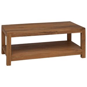 vidaXL Coffee Table Natural 100 x 50 x 40 cm Solid Teak Wood