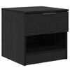 vidaXL Bed Cabinet 2 pcs Black Oak 40 x 39 x 40cm Engineered Wood