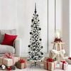 vidaXL Artificial Christmas Tree with 150 LEDs with Stand White 150 cm