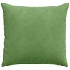 vidaXL Sofa Pillows 2 pcs Light Green 50 x 50 cm Corduroy Fabric