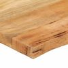 vidaXL Table Top 40x40x3.8 cm Live Edge Solid Wood Mango