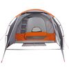 vidaXL Camping Tent Tunnel 4-Person Grey Waterproof