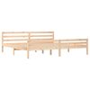 vidaXL Bed Frame without Mattress Solid Wood 200x200 cm