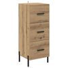 vidaXL Highboard Artisan Oak 34.5 x 34 x 180 cm Engineered Wood