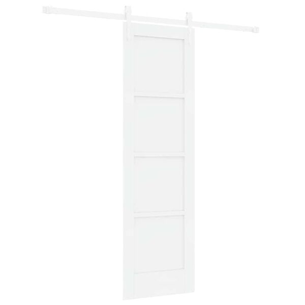 vidaXL Sliding Door ORKDAL White 61 x 198.5 cm Solid Pine Wood