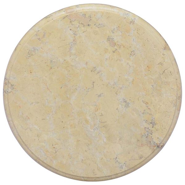 vidaXL Table Top Cream &Oslash;40x2.5 cm Marble