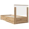 vidaXL Bed Frame with Drawer Artisan Oak 90 x 190 cm Engineered Wood