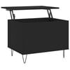 vidaXL Coffee Table Black 60x44,5x45 cm Engineered Wood