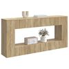 vidaXL Console Table Sonoma Oak 155 x 29 x 74 cm Engineered Wood