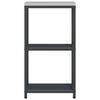 vidaXL Kitchen Storage with Shelf Anthracite 30 x 50 x 92 cm Steel