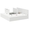 vidaXL Storage Bed Frame with Door White 180 x 200 cm Engineered Wood
