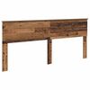 vidaXL Bed Frame with Headboard Old Wood 200 x 200 cm Solid Pine Wood