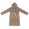 vidaXL Bathrobe Hoodie Camel M Flannel