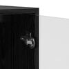 vidaXL Wall Cabinet Black Oak 102 x 37 x 35 cm Engineered Wood